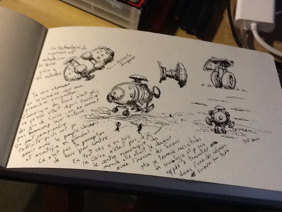 Carnet de dessin Début d'une histoire...