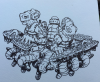 Dessin dans le parc…