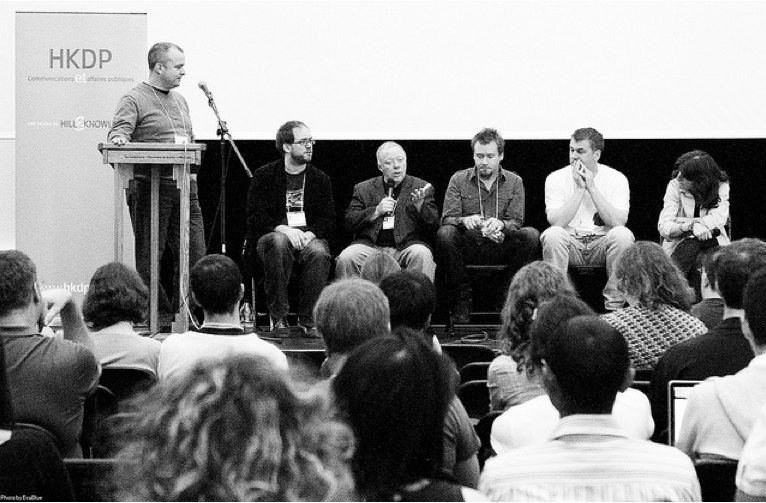 Podcamp 2010 avec un panel de feu improvisé