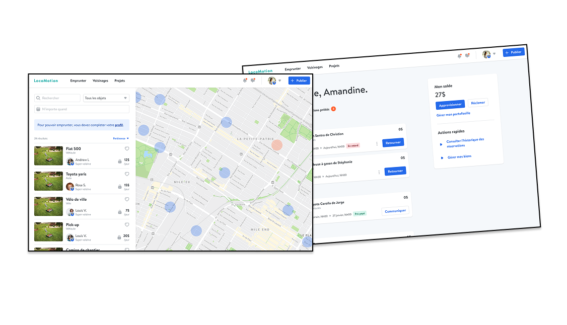 Interface de gestion de fermes industrielles, vue multilingue